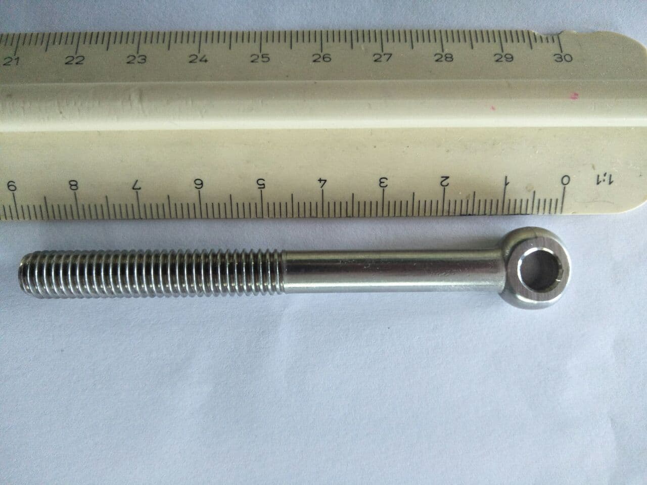 8 x 80 mm Stainless Steel Eye Screw