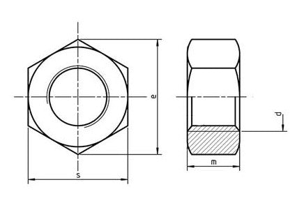 Hex Nut DIN934 Stainless Steel