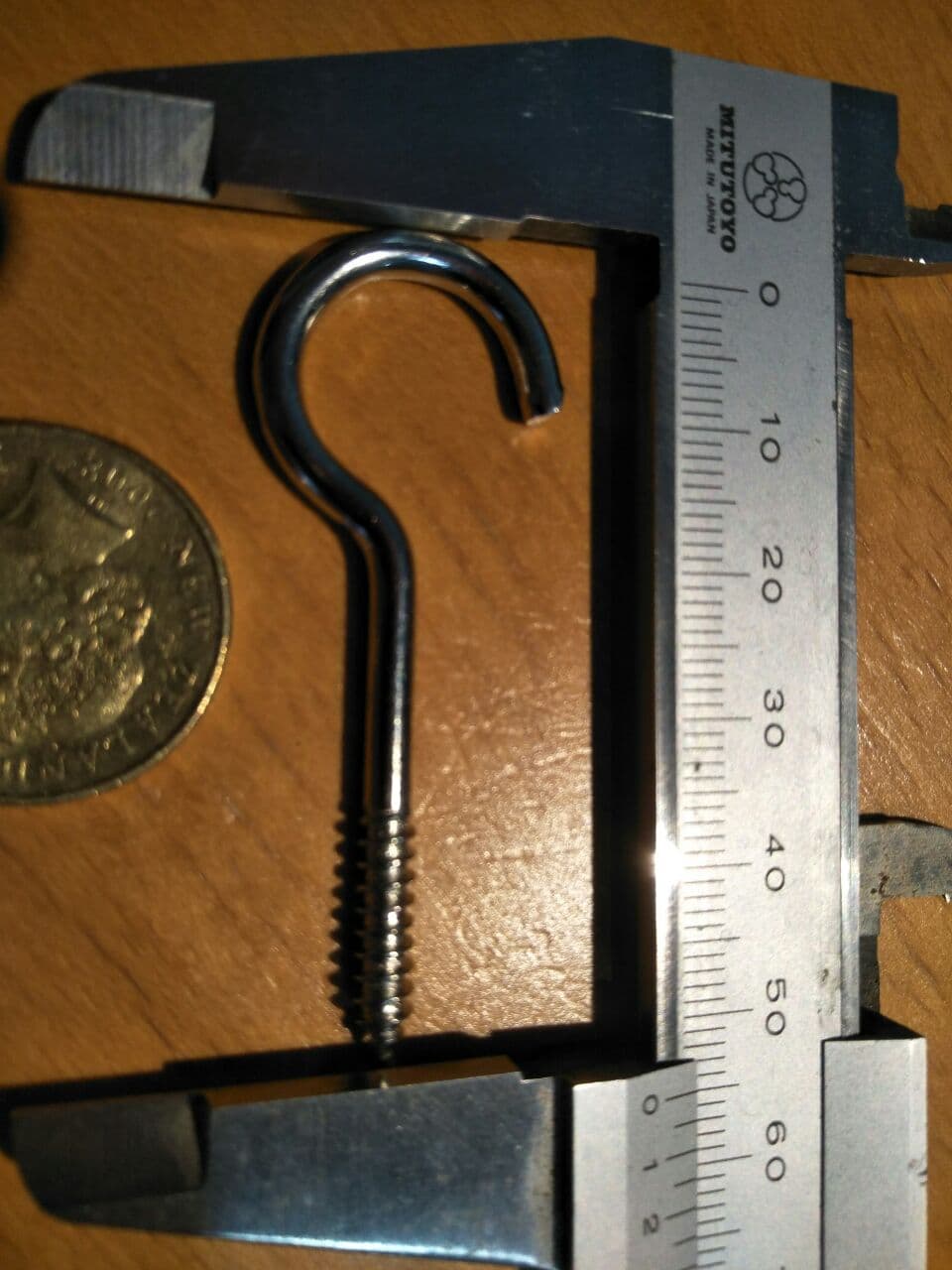 Screw Hook 3.2 x 54 mm Stainless Steel (SS304)