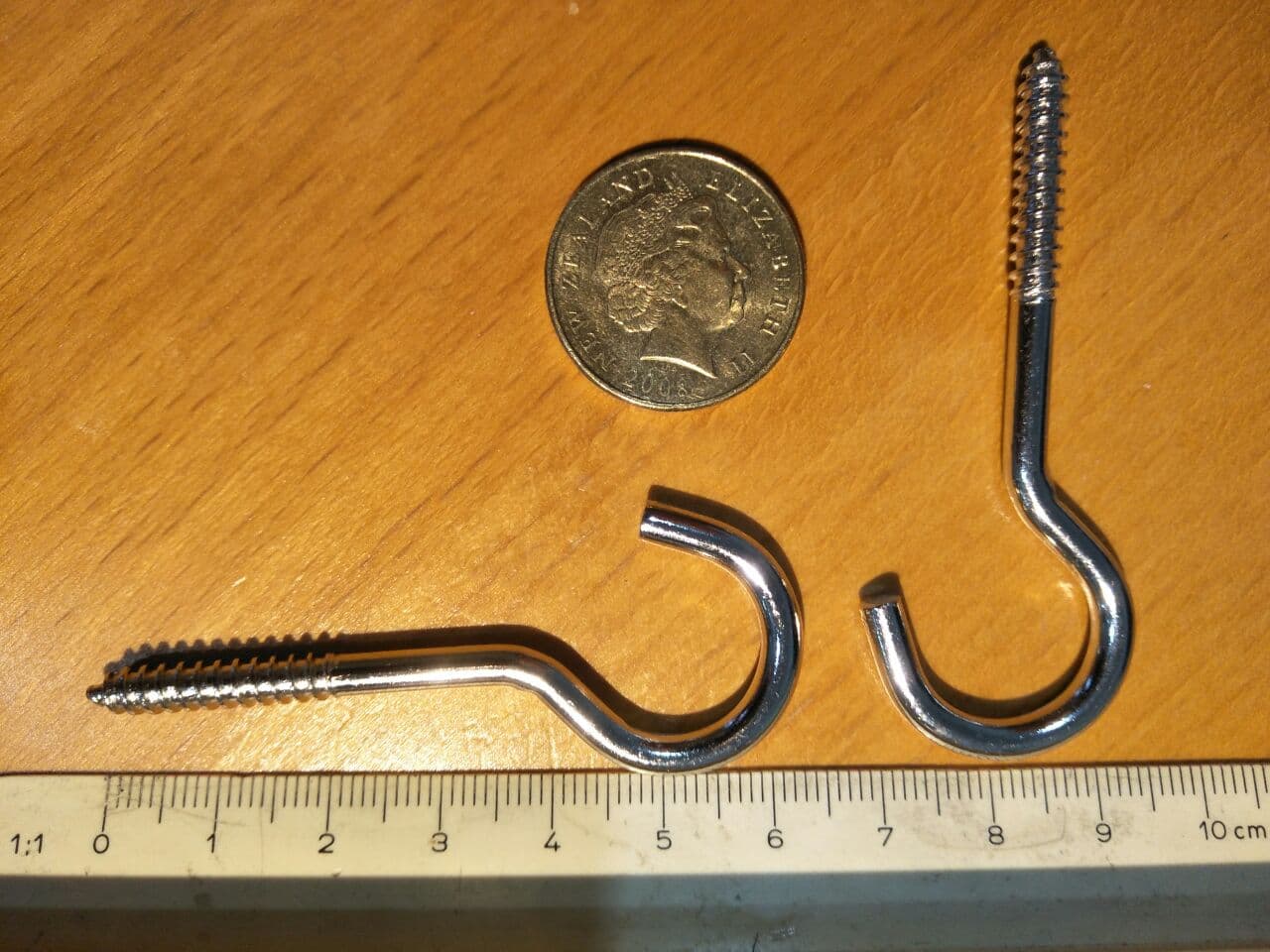 Screw Hook 3.8 x 63.3 mm Stainless Steel (SS304)