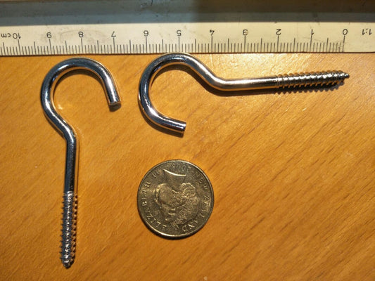 Screw Hook 3.8 x 63.3 mm Stainless Steel (SS304)