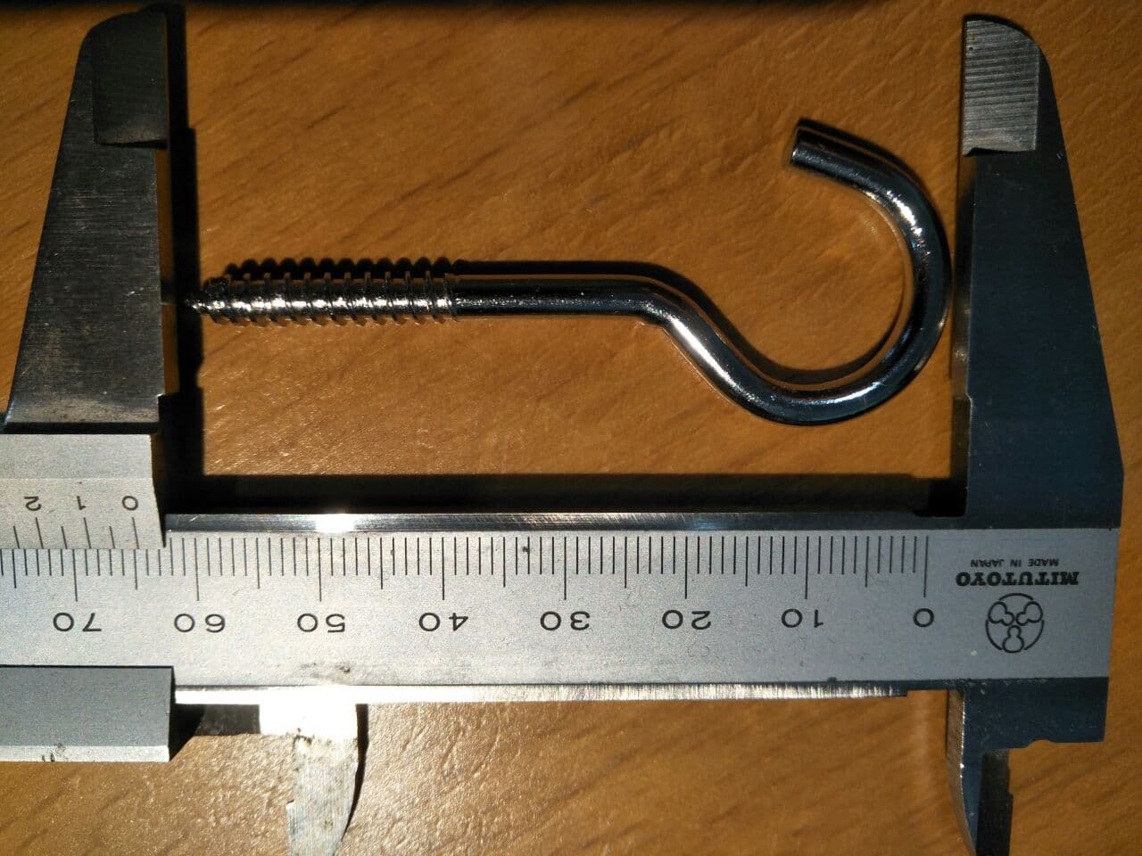 Screw Hook 3.8 x 63.3 mm Stainless Steel (SS304)