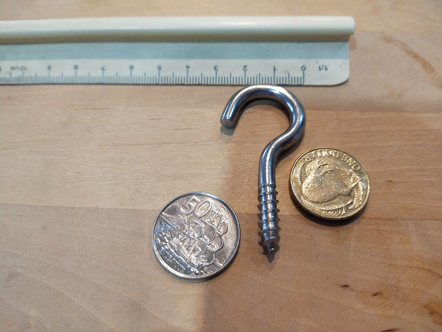 Screw Hook 5.0 x 56 mm Stainless Steel (SS304)