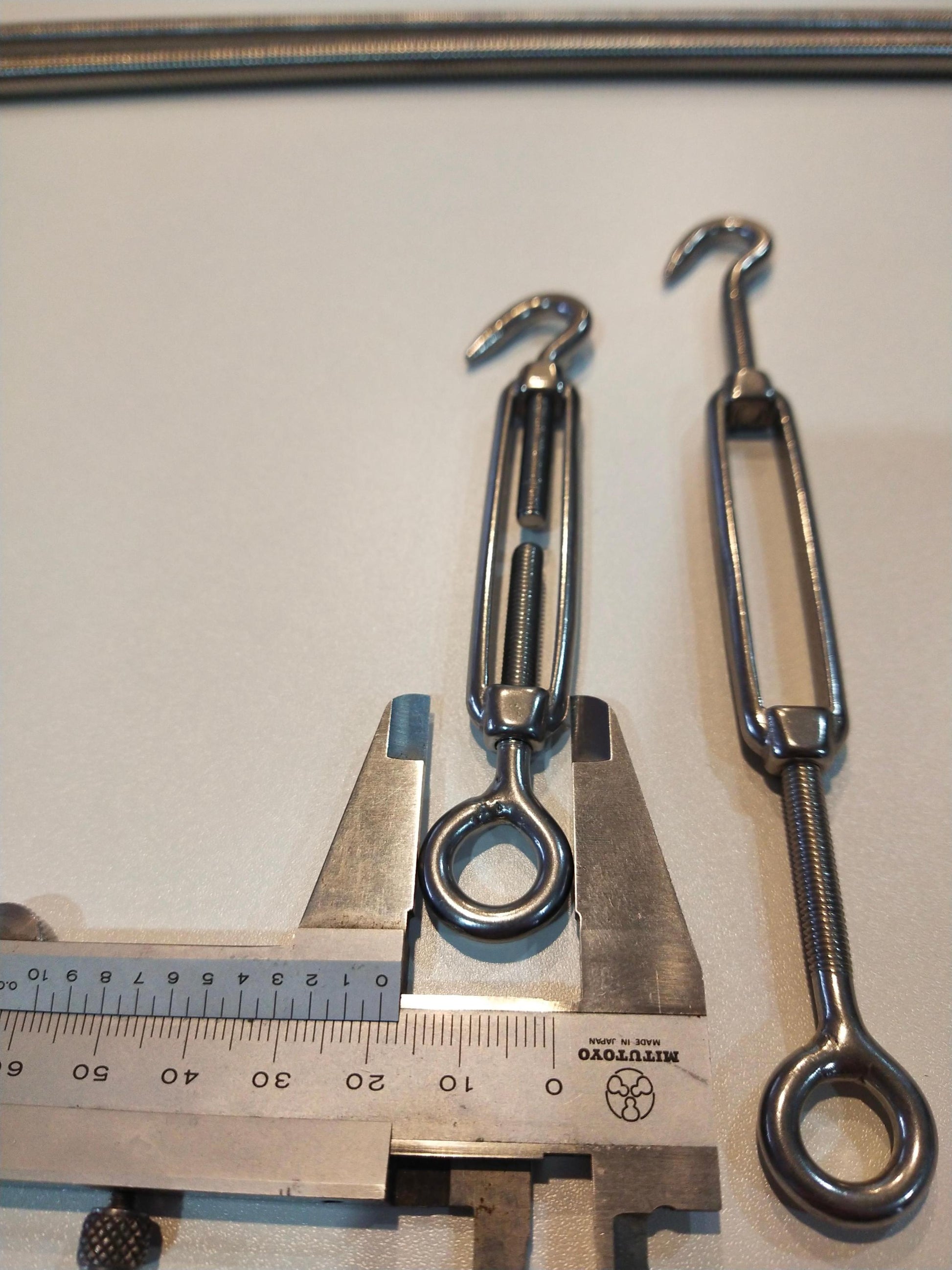 Stainless Steel Hook And Eye Turnbuckles In 6 Sizes